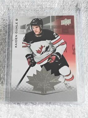 5/$20 Mint 2021 UD World Cup Kaiden Guhle Team Canada Juniors Card 89!!